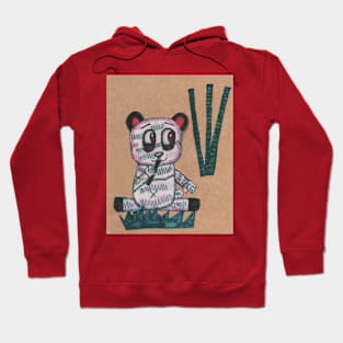 Little Panda Eating Bamboo Hoodie